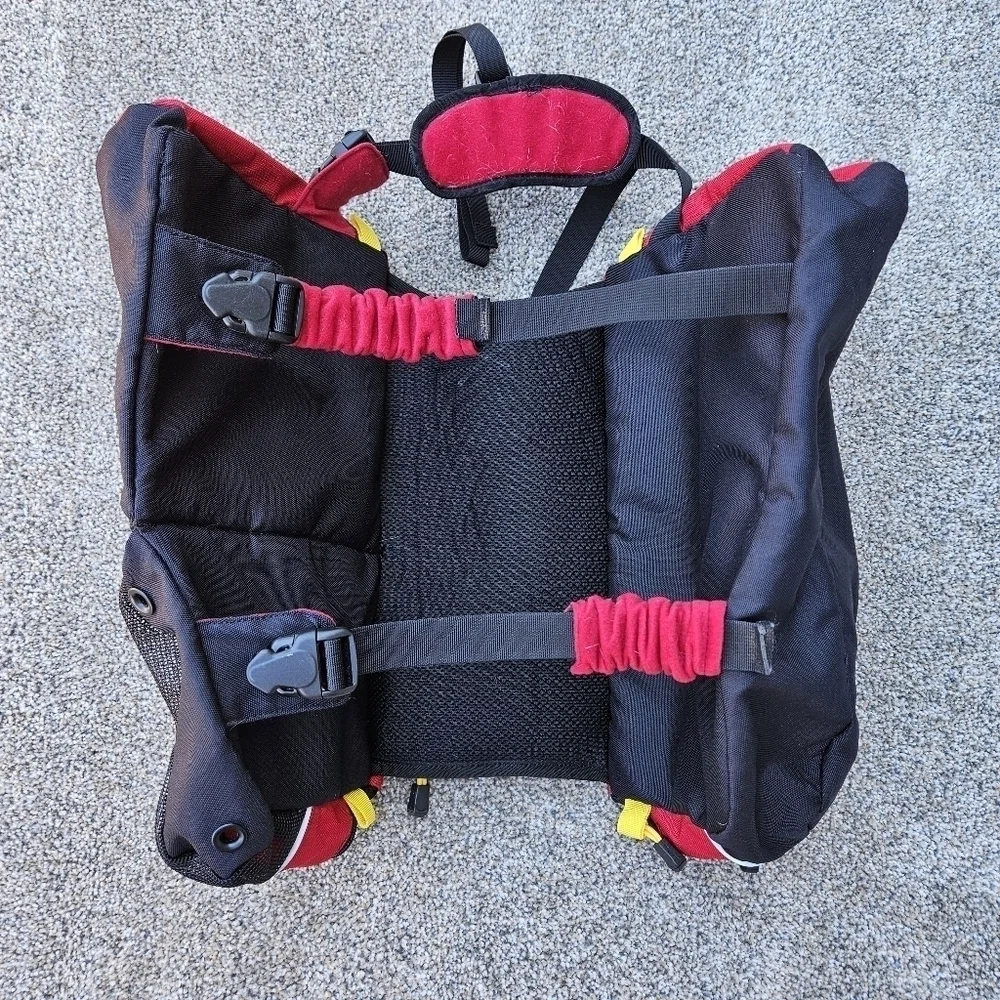 Mountainsmith Large Dog Pack SL3 Outdoor Hiking Red Backpack Adjustable Harness